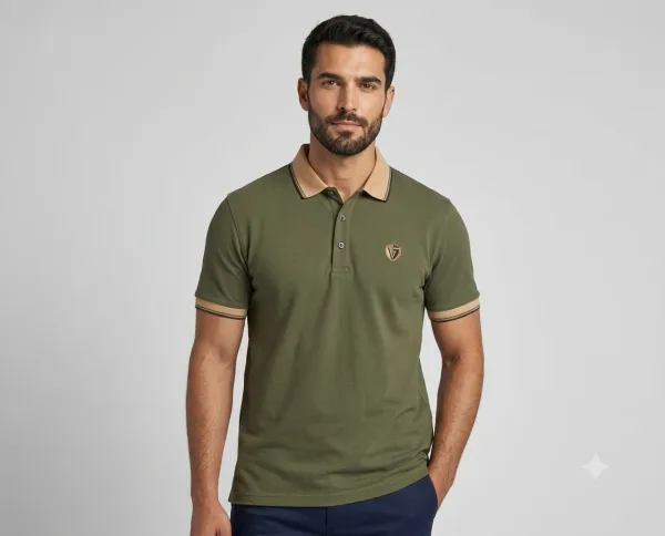 Embroidered Polo t-Shirt - Men's Loose Short Sleeve T-shirt - Casual POLO Shirt